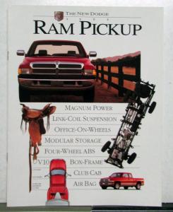 1995 Dodge Ram Pickup 1500 2500 3500 Options Features Specs Colors Sale Brochure