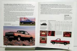1995 Dodge Ram Pickup 1500 2500 3500 Options Features Specs Colors Sale Brochure