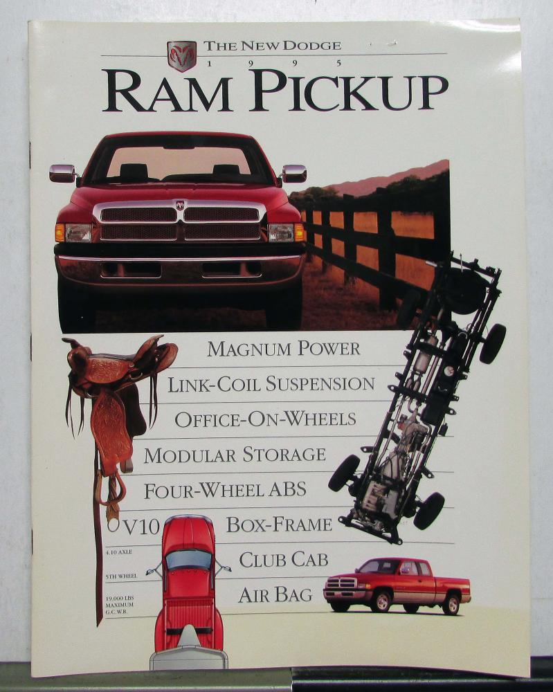 1995 Dodge Ram Pickups 1500 2500 3500 Colors Options Specs Sales Brochure