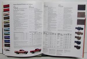 1996 Dodge Ram Dakota Midsize V8 Exterior Colors Options Sales Brochure