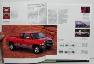 1996 Dodge Ram Work Trucks Pickup Dakota Exterior Colors Options Sales Brochure