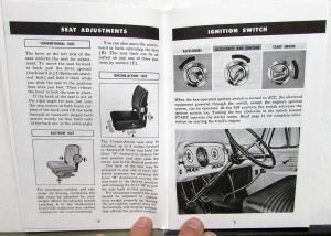 1962 Ford Truck 100 Thru 800 Series Owners Manual Reproduction F250 F350 4x2