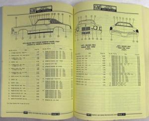 1969-1974 Pontiac Illustrated Parts Book Ventura II Sprint Tempest Grand Prix CA