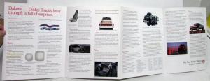 1997 Dodge Ram Dakota Diagrams Features Options Specifications Brochure Poster