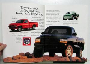 1997 Dodge Ram Dakota Exterior Colors Interior Seating Options Sales Brochure