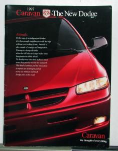1997 Dodge Ram Caravan Exterior Colors Interior Seating Options Sales Brochure