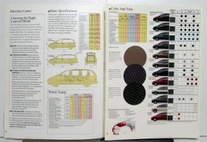 1997 Dodge Ram Caravan Exterior Colors Interior Seating Options Sales Brochure