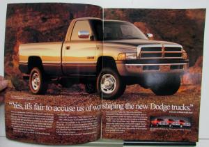 1997 Dodge Ram Pickup 1500 2500 3500 Exterior Colors Interior Options Brochure