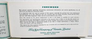 1964 Ford Econoline Van Canadian Owners Manual ORIGINAL Care & Op Rare