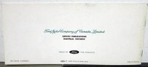 1964 Ford Econoline Van Canadian Owners Manual ORIGINAL Care & Op Rare