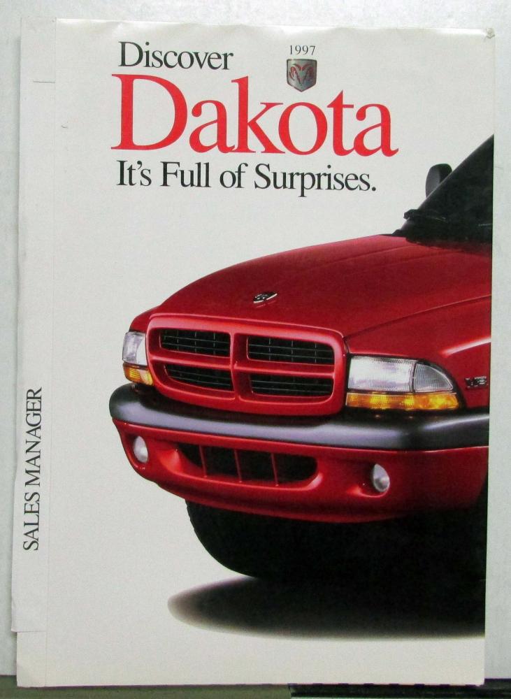 1997 Dodge Ram Dakota Full Of Surprises Features Specs Salesman Tri-Folder