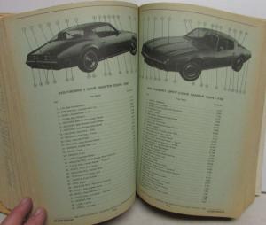 1963-1975 Pontiac Chassis Body Parts Catalog Book Text & Illustr GTO Firebird GM