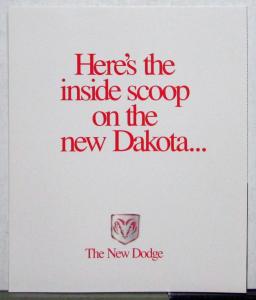 1997 Dodge Dakota Full Of Surprises Features General Info Sales Tri-Folder