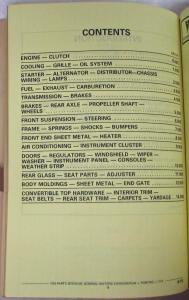 1976 Pontiac Chassis Body Parts Book and Illustration Catalog Firebird LeMans