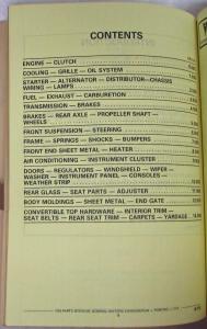 1976 Pontiac Chassis Body Parts Book and Illustration Catalog Firebird LeMans