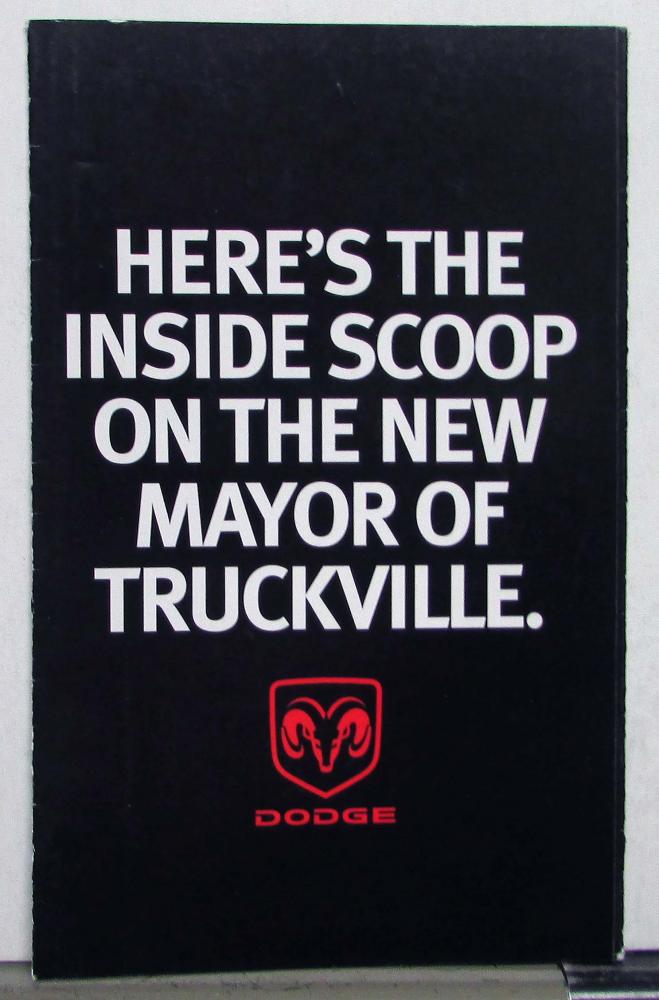 2002 Dodge Ram 1500 Features Specifications Options Sales Brochure