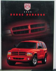 2000 Dodge Durango Features Specifications Color Options Sales Brochure CANADIAN