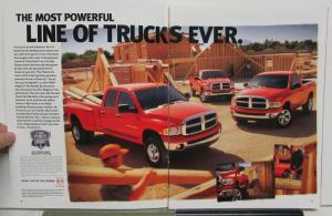 2003 Dodge Trucks Dakota Durango Caravan Viper Features Sales Brochure CANADIAN