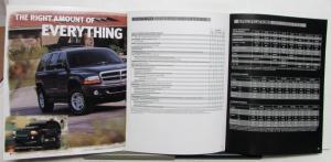 2003 Dodge Trucks Dakota Durango Caravan Viper Features Sales Brochure CANADIAN