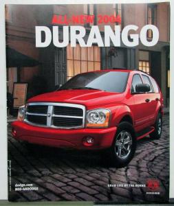 2004 Dodge Durango Features Options Colors Sales Brochure DUAL COVER