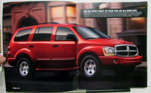 2004 Dodge Durango Features Options Colors Sales Brochure DUAL COVER