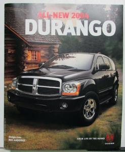 2004 Dodge Durango Features Options Colors Sales Brochure DUAL COVER