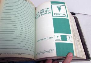 1976-1981 Pontiac Chassis Body Parts Book Set Text & Illus Firebird TA LeMans