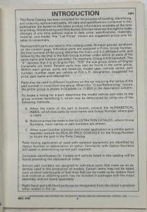 1982 Pontiac 6000 Parts Book and Illustration Catalog