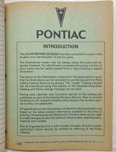 1982 Pontiac 6000 Parts Book and Illustration Catalog