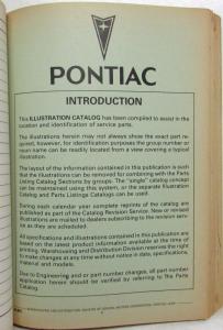 1982 Pontiac Bonneville Grand Prix T1000 and Phoenix Parts and Illustration Book