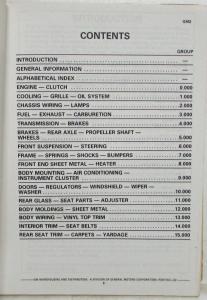 1982 Pontiac J2000 Parts Book and Illustration Catalog