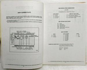 1982 Pontiac J2000 Parts Book and Illustration Catalog