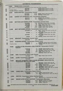 1982 Pontiac J2000 Parts Book and Illustration Catalog