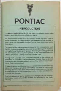 1982-1983 Pontiac Firebird Trans Am and SE Parts and Illustration Book