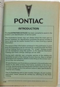 1982-1983 Pontiac J2000 Parts Book and Illustration Catalog