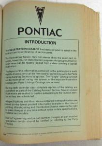 1982-1983 Pontiac Bonneville Grand Prix T1000 Phoenix Parts & Illustration Book