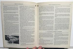 1956 Ford Dealer Fordomatic Transmission Service Shop Manual Repair Car Truck