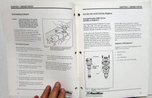 1996 Ford Powertrain Service Engineering Update Training Booklet Engine Trans