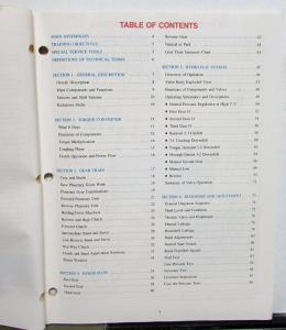 1981 Ford Dealer C 5 Auto Transmission Operation & Diagnosis Training Manual