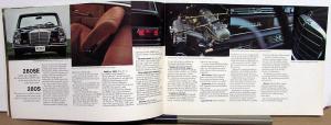 1968 Mercedes-Benz Color Sales Brochure Models 220D 220 230 250 280S 280SE 280SL