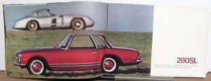 1968 Mercedes-Benz Color Sales Brochure Models 220D 220 230 250 280S 280SE 280SL