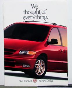 1988 Dodge Caravan Colors Domensions Models Accessories Sales Brochure