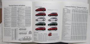 1988 Dodge Caravan Colors Domensions Models Accessories Sales Brochure