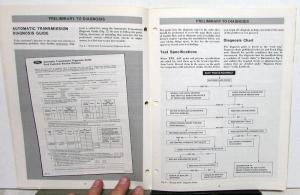 1973 Ford Automatic Transmission Diagnosis Procedures Training Erratic Shifts