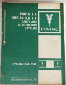 1982-1984 Pontiac Bonneville Grand Prix T Phoenix 83-84 Parisienne Parts/Illus