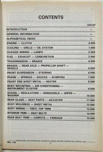 1982-1984 Pontiac 6000 Parts Book and Illustration Catalog