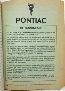 1982-1984 Pontiac 6000 Parts Book and Illustration Catalog