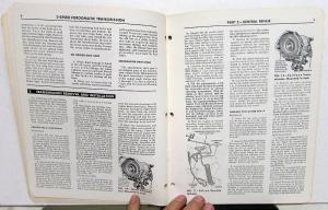1961 1962 Ford Dealer Service Training Handbook 2 Speed Fordomatic Transmission