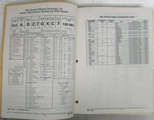 1982-1985 Pontiac 6000 Parts Book and Illustration Catalog