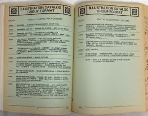 1982-1985 Pontiac 6000 Parts Book and Illustration Catalog